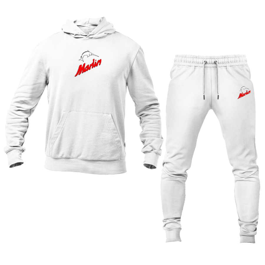 Men's Marlin Logo Hoodie Joggers Set