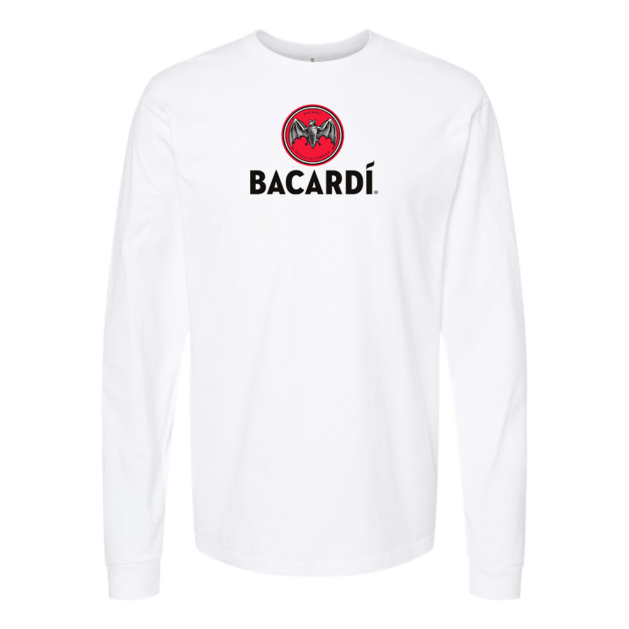 Men's Bacardi Logo Cotton Long Sleeve T-Shirt
