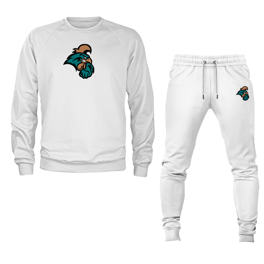 Men's Coastal Carolina Chanticleers  Crewneck Sweatshirt Joggers Suit