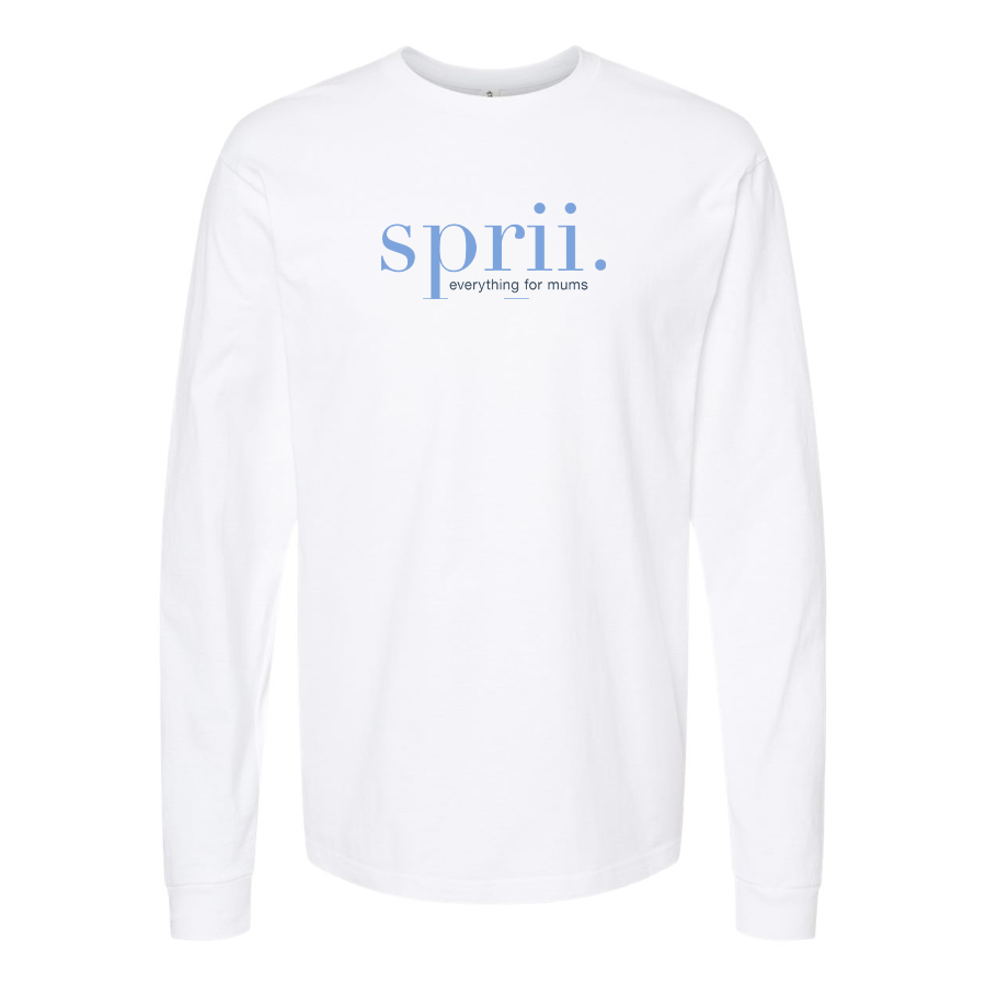 Men's Sprii Logo Cotton Long Sleeve T-Shirt