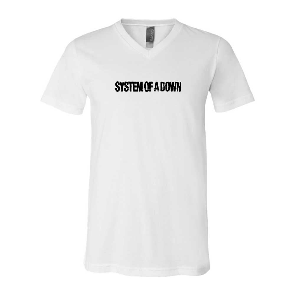 System Of A Down  BELLA  CANVAS - Jersey V-Neck T-Shirt