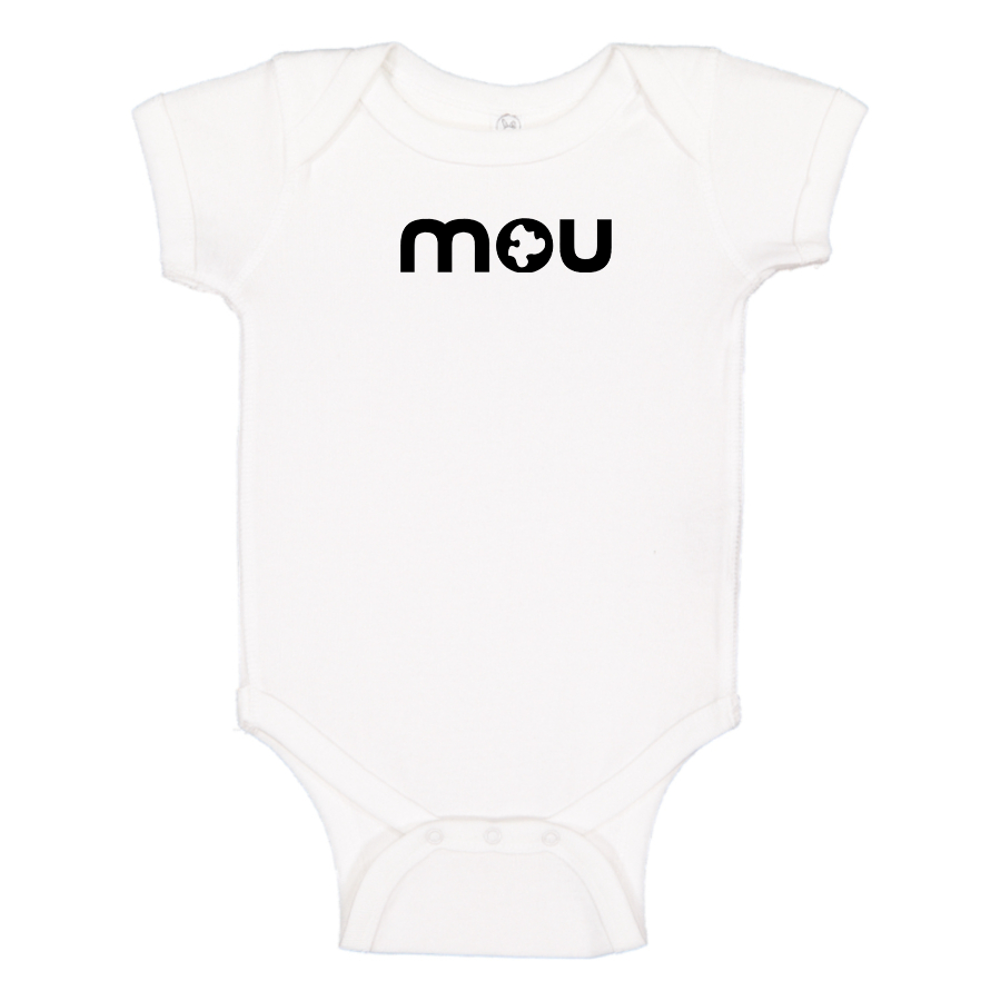 Mou Logo Baby Onesie Romper