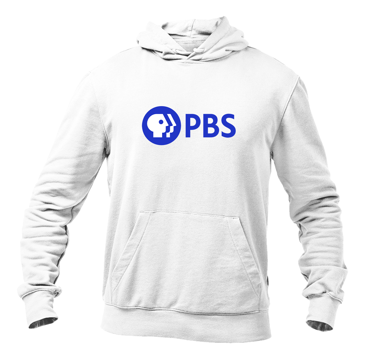 Men's PBS Blue Heavy Blend Hooded Sweatshirt