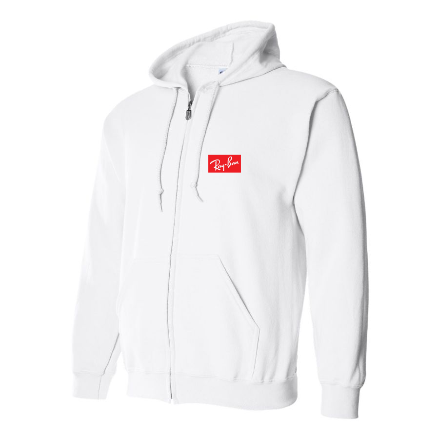 Men's Ray Ban Logo Zipper Hoodie