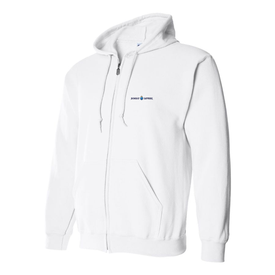 Men's Bombay Sapphire Logo Zipper Hoodie