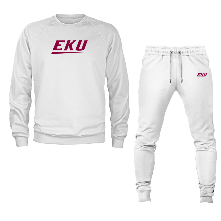 Men's  Eastern Kentucky Colonels Crewneck Sweatshirt Joggers Suit