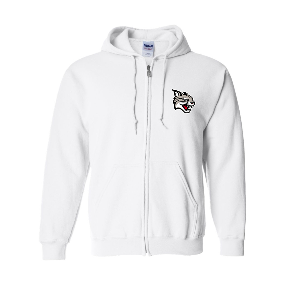 Men's  Davidson Wildcats Gildan  Heavy Blend Full Zip Hooded Sweatshirt