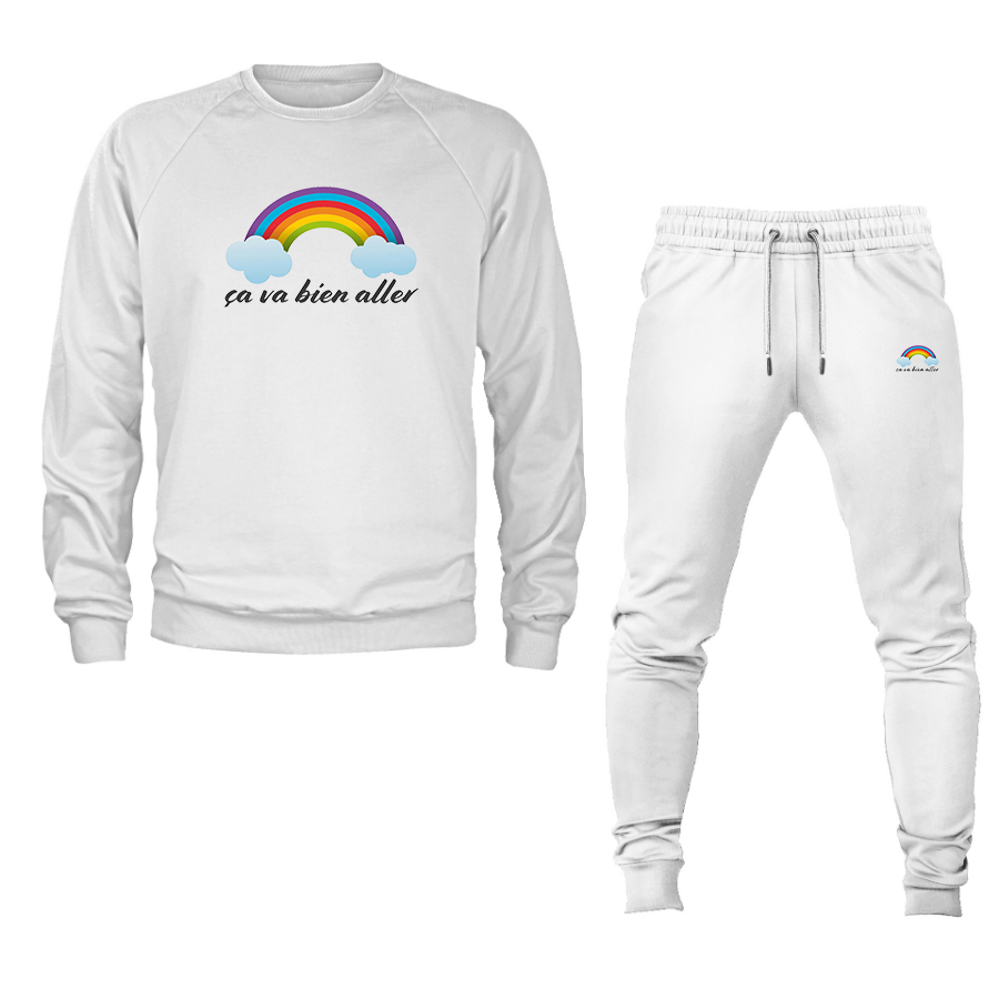 Men's Ça va bien aller Crewneck Sweatshirt Joggers Suit