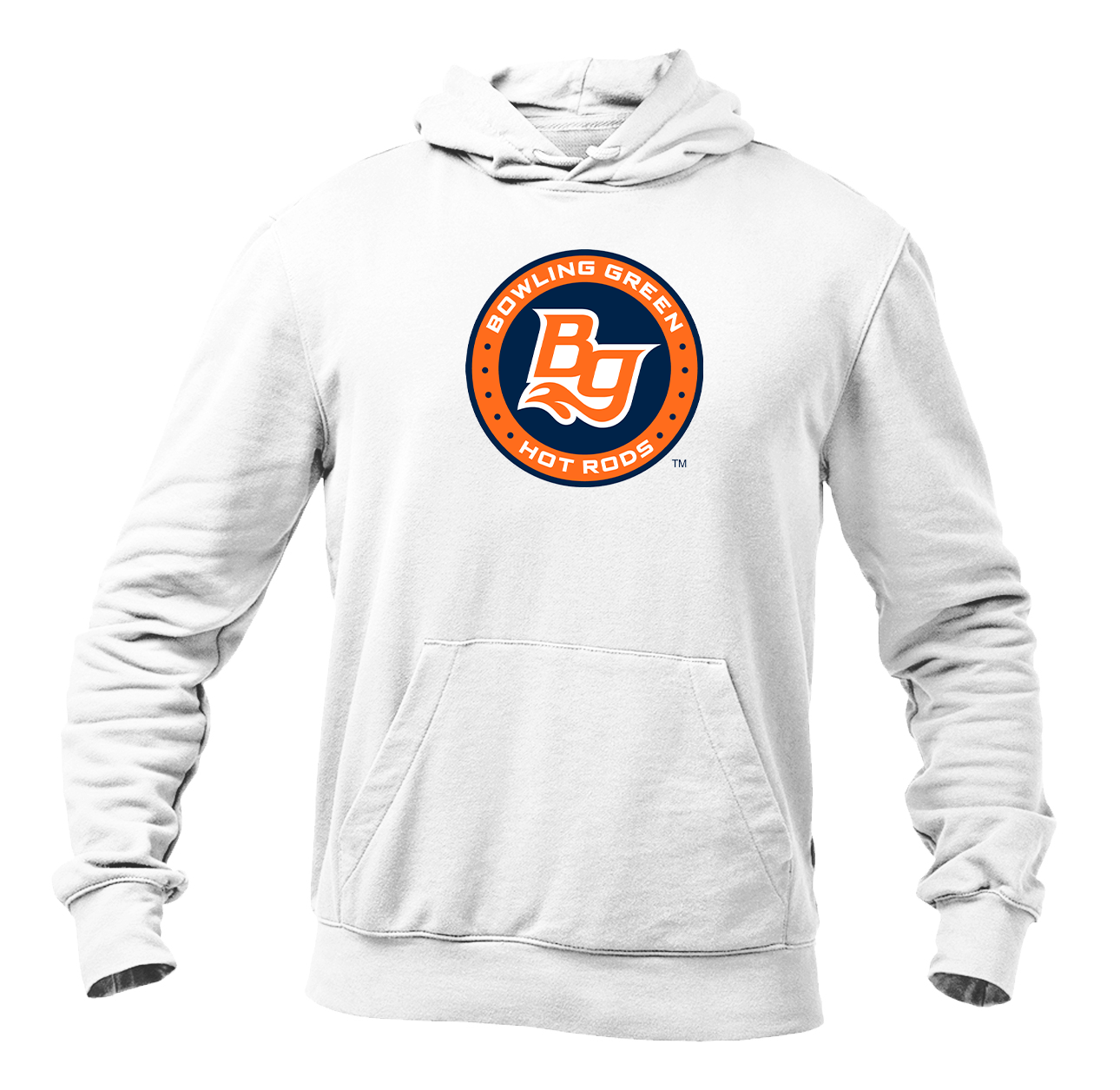 Men's Bowling Green Hot Rods Logo Pullover Hoodie