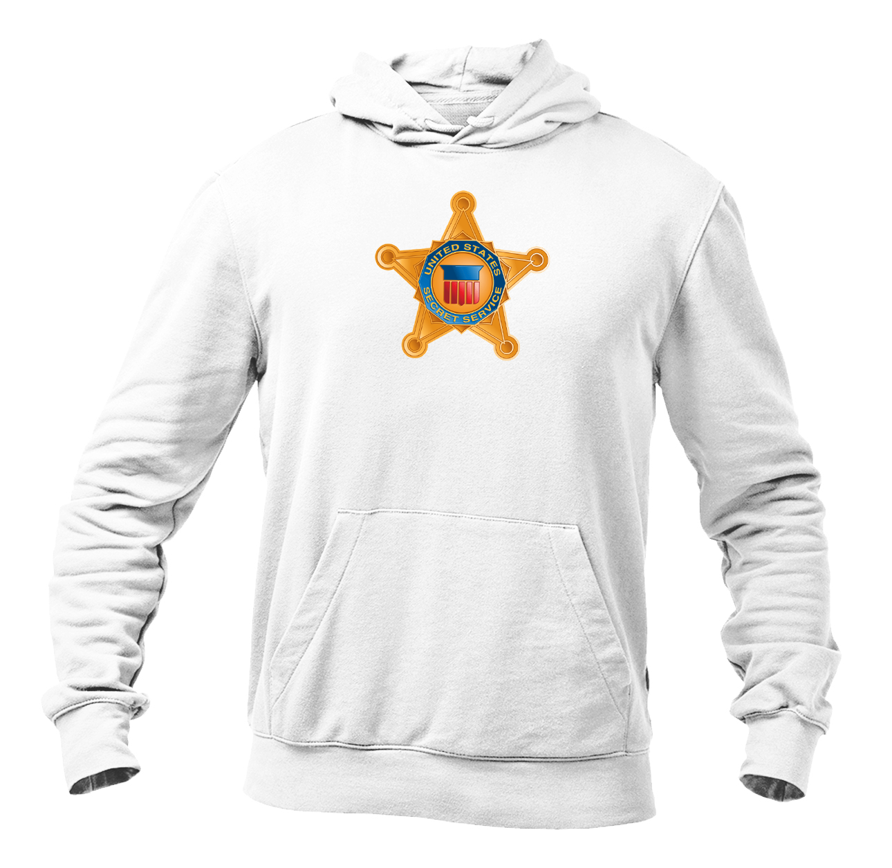 Men's Secret Service Star Logo  Pullover Hoodie