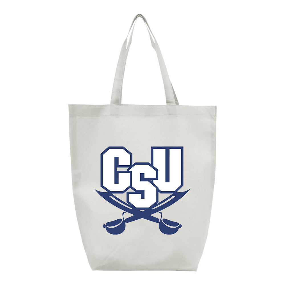 CSU Buccaneers   Q-Tees Non-Woven Gusset Bottom Tote