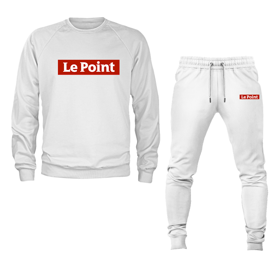 Men's Le Point Crewneck Sweatshirt Joggers Suit