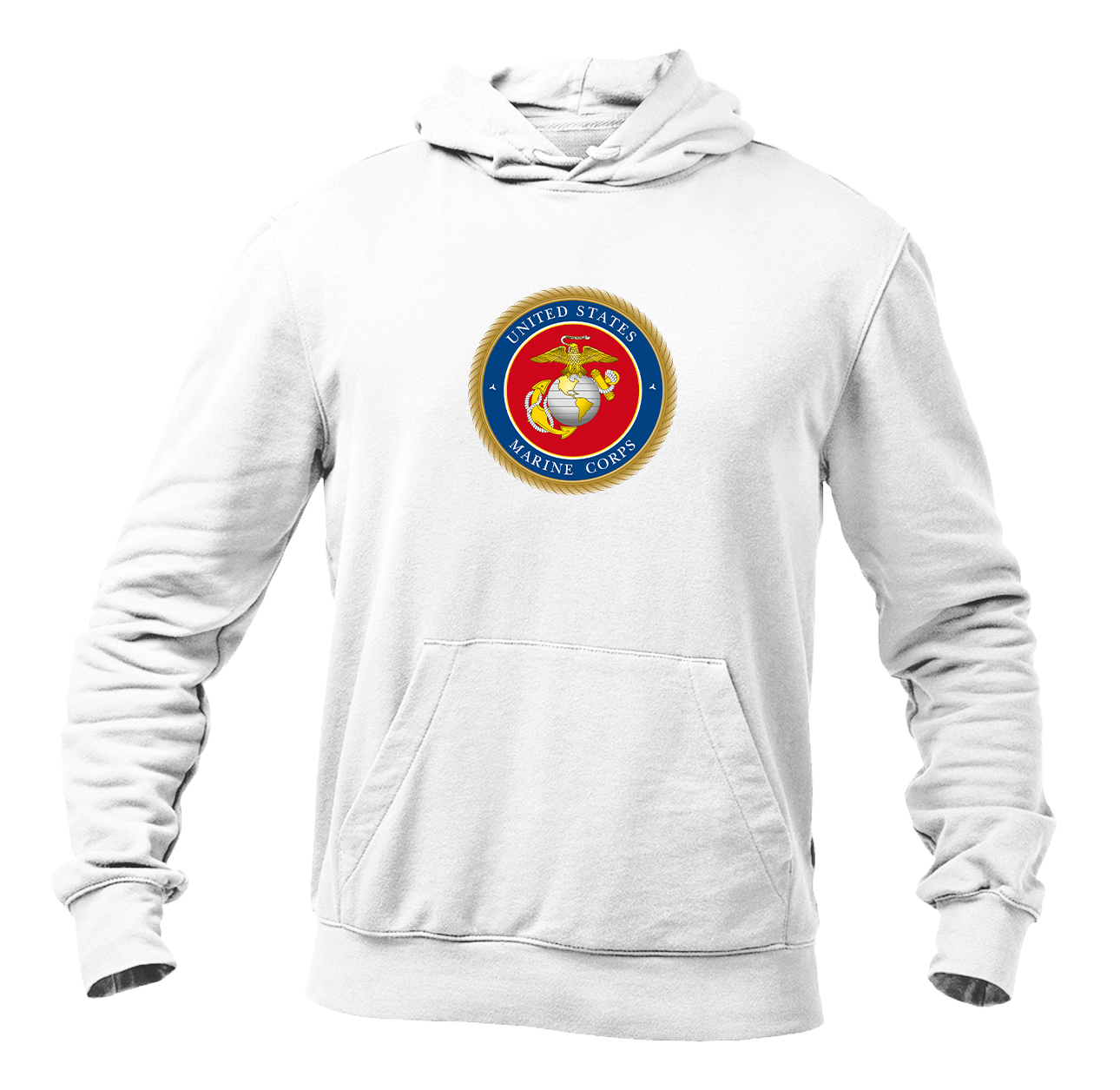 Men's USMC Emblem Softstyle Midweight Hooded Sweatshirt