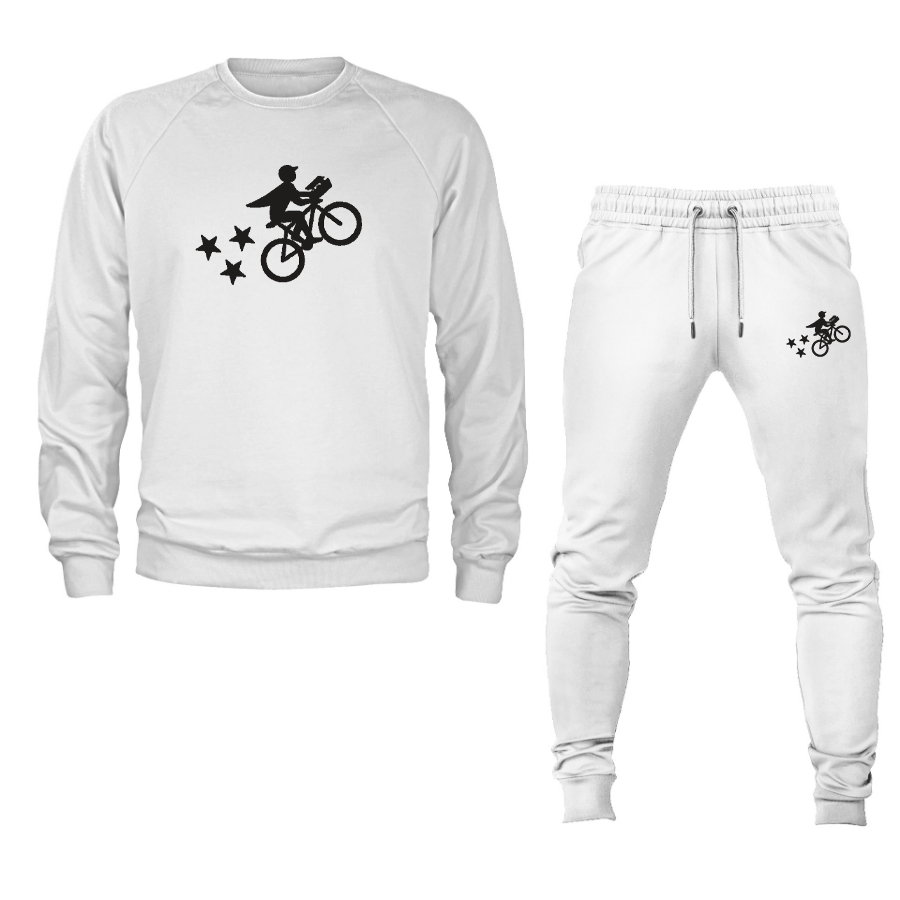 Men's Postmates Bike Crewneck Sweatshirt Joggers Suit