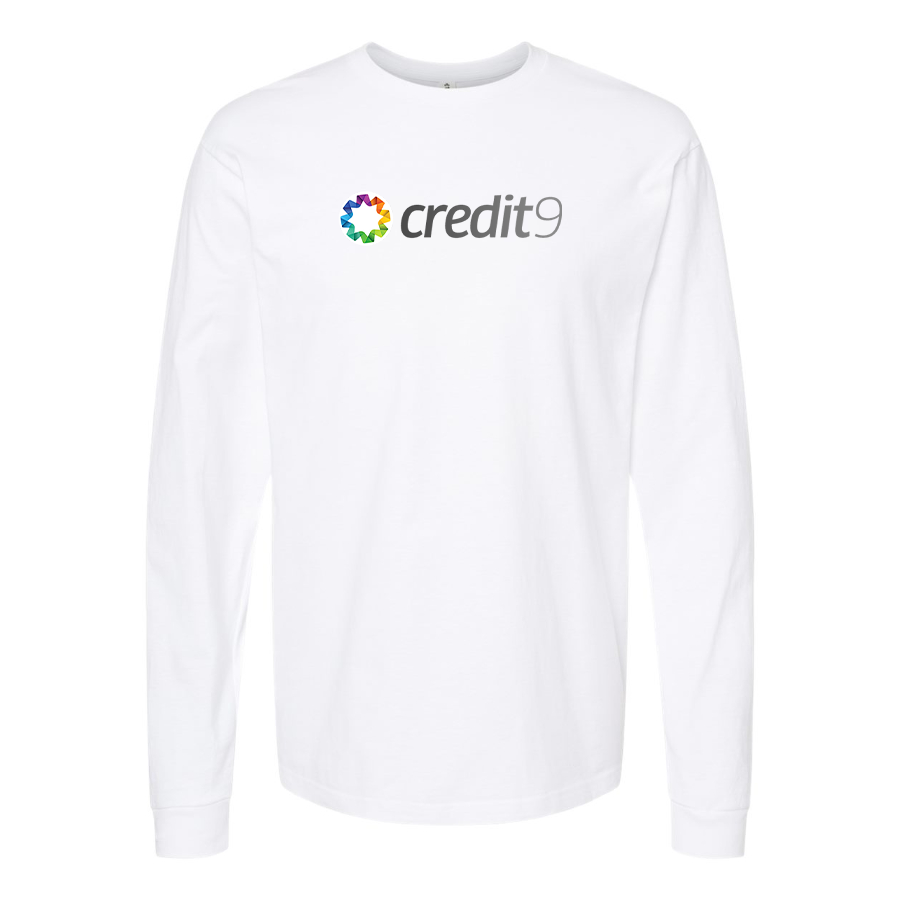 Men's Сredit9 Logo Cotton Long Sleeve T-Shirt