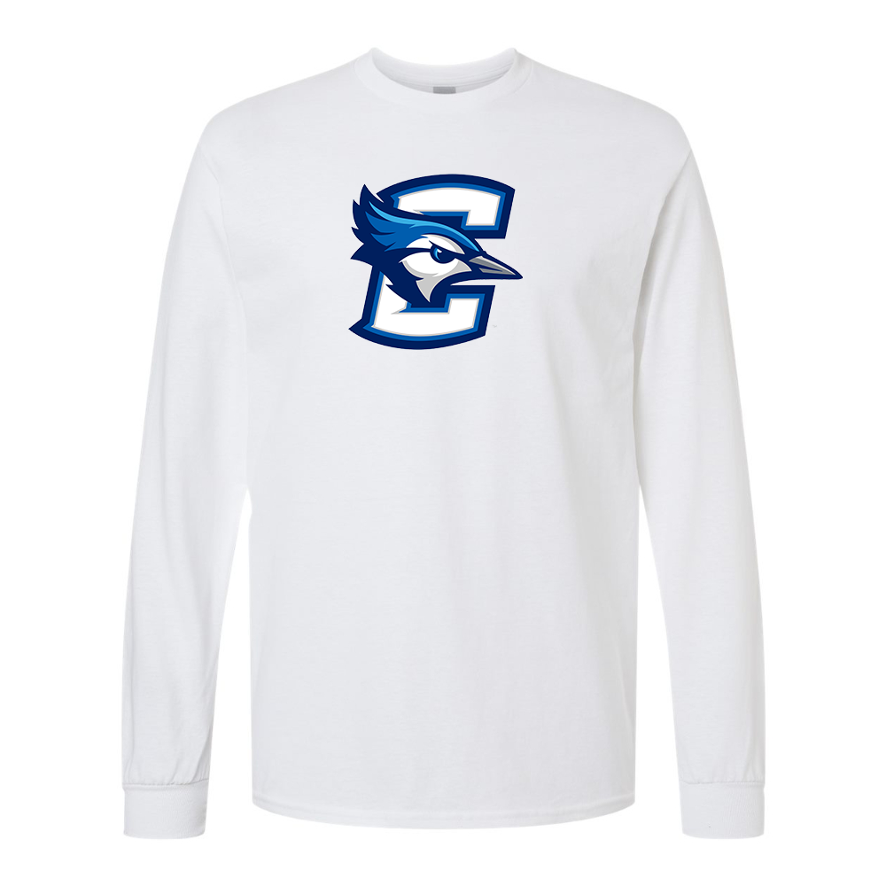 Men's Creighton Bluejays  Gildan Heavy Cotton Long Sleeve T-Shirt