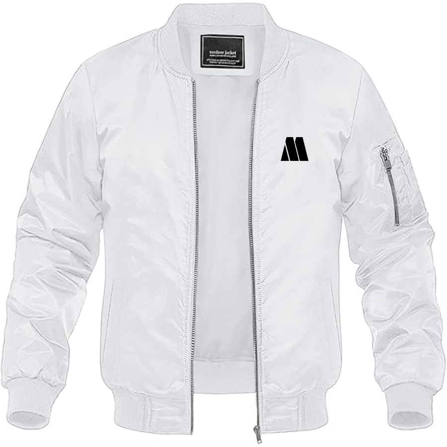 Men's Motown M Lightweight Bomber Jacket Windbreaker Softshell Varsity Jacket Coat