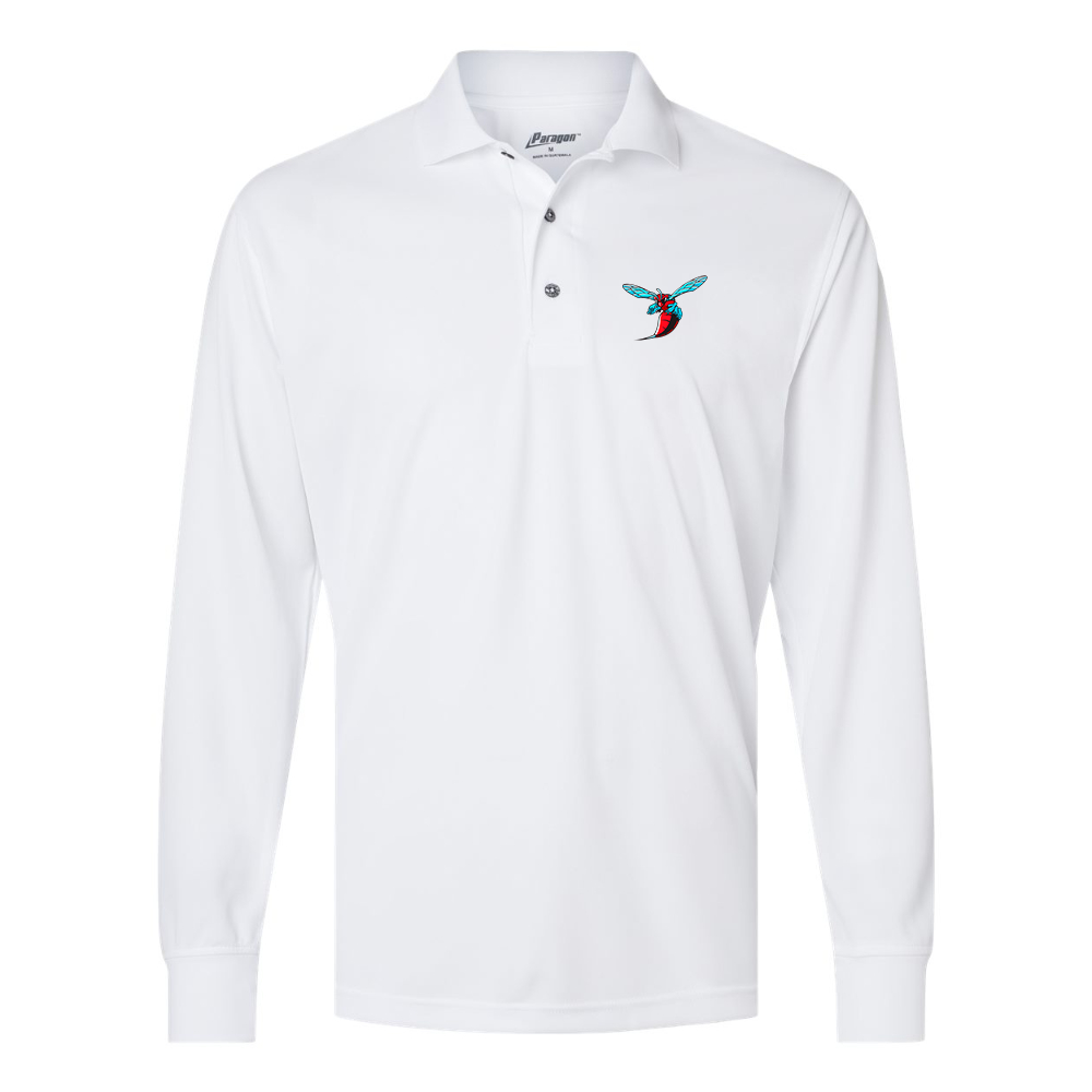 Men's  Delaware State Hornets Paragon Prescott Long Sleeve Polo