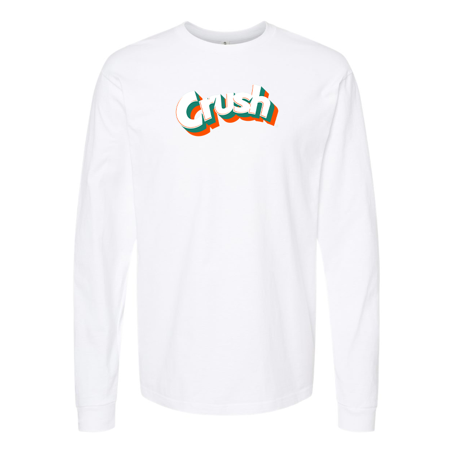 Men's Crush Logo Cotton Long Sleeve T-Shirt