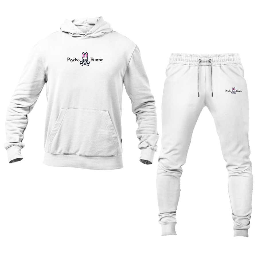 Men's Psycho Bunny Logo Hoodie Joggers Set