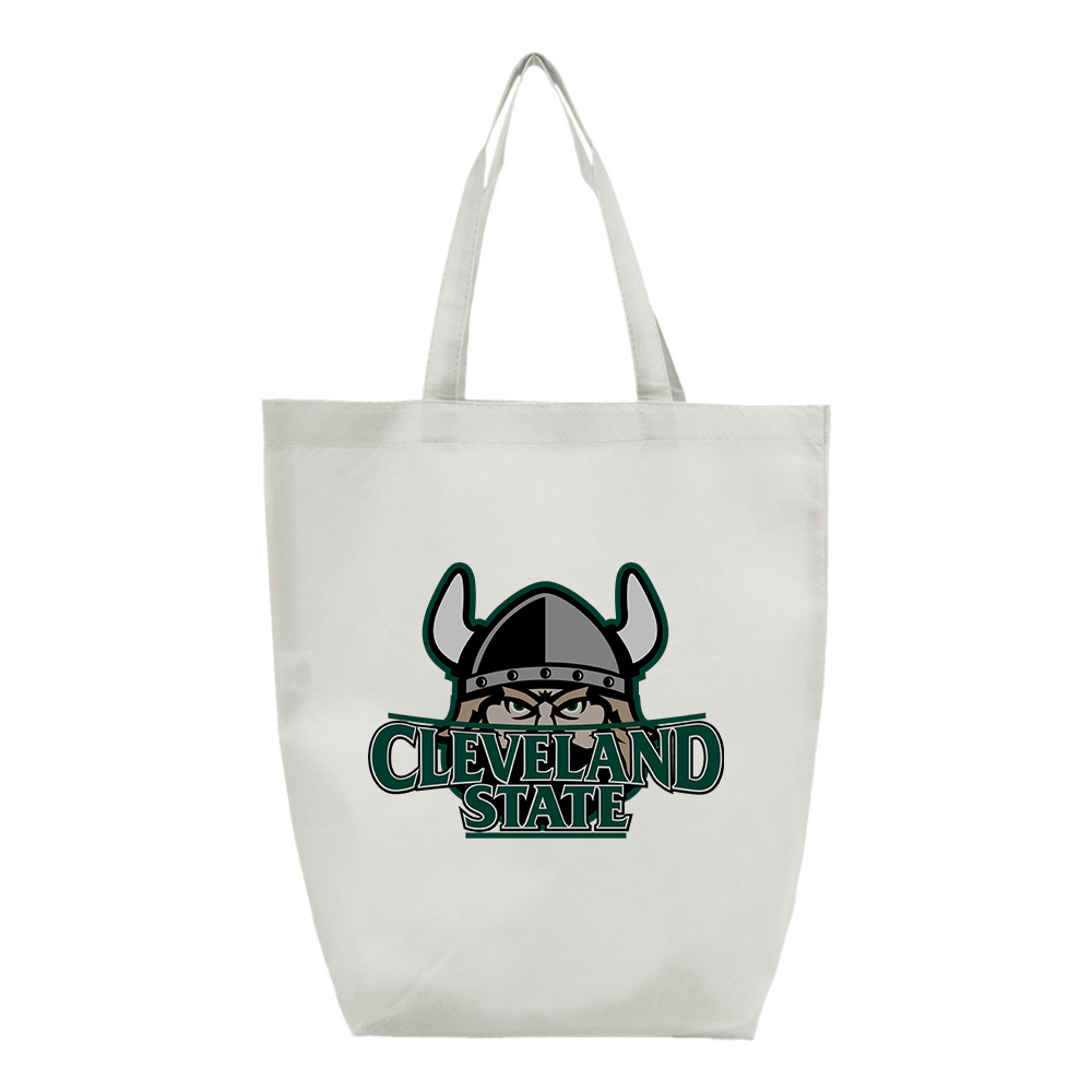 Cleveland State Vikings    Q-Tees Non-Woven Gusset Bottom Tote