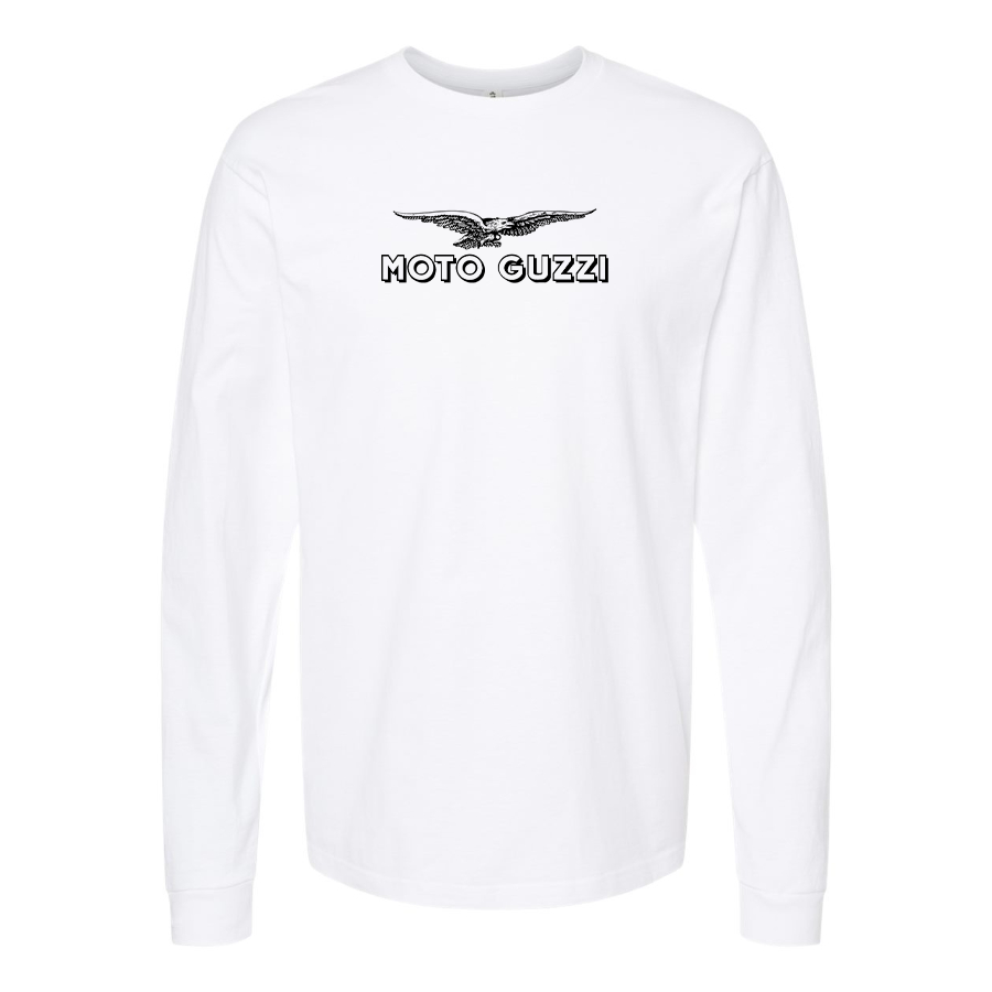 Men's Moto Guzzi Logo Cotton Long Sleeve T-Shirt
