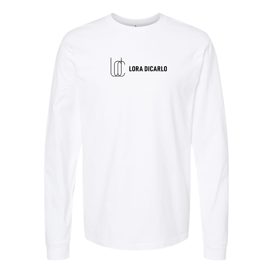 Men's Lora Dicarlo  Logo Cotton Long Sleeve T-Shirt