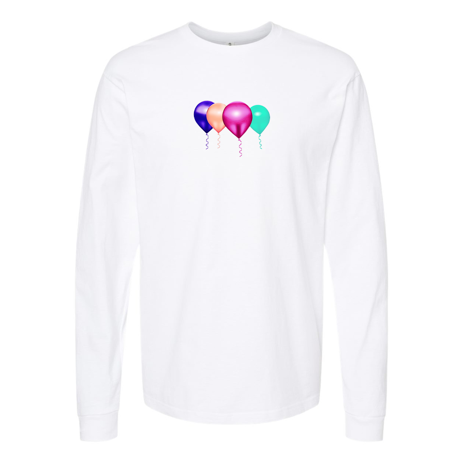 Men's Balloon-Emojis Logo Cotton Long Sleeve T-Shirt