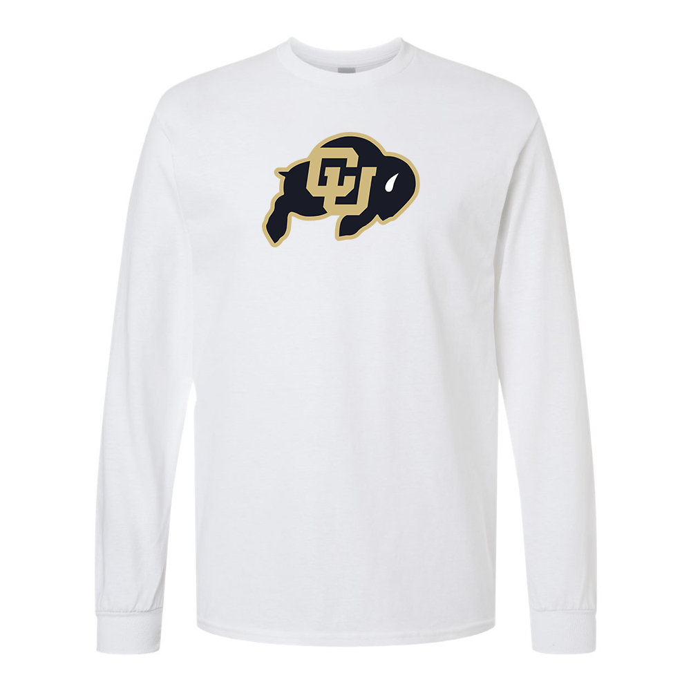 Men's Colorado Buffaloes  Gildan Heavy Cotton Long Sleeve T-Shirt