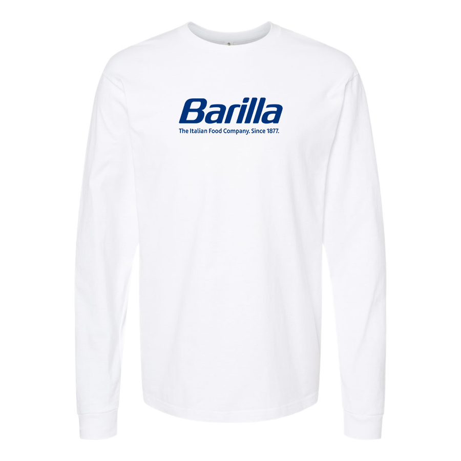 Men's Barilla Logo Cotton Long Sleeve T-Shirt