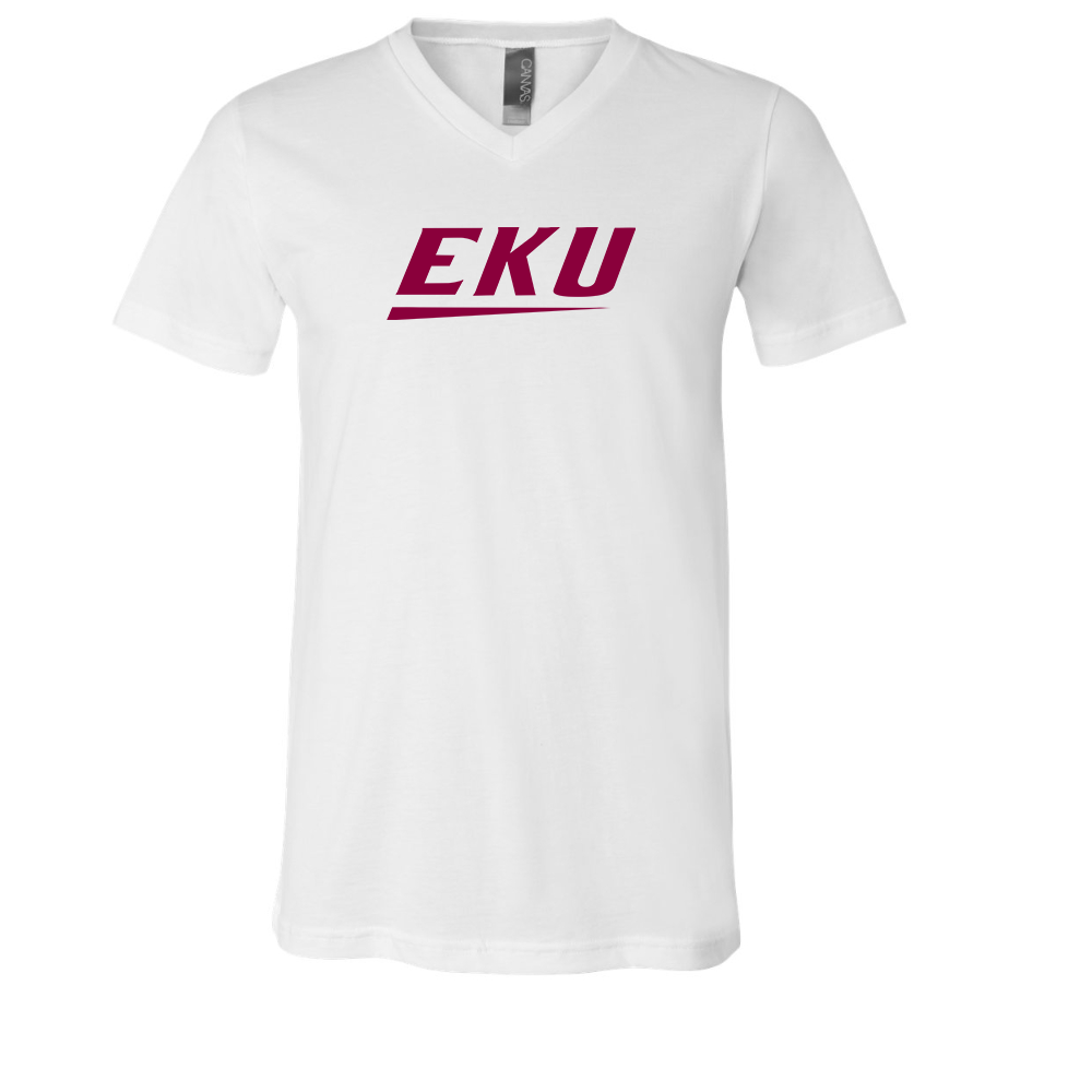 Eastern Kentucky Colonels BELLA  CANVAS - Jersey V-Neck T-Shirt