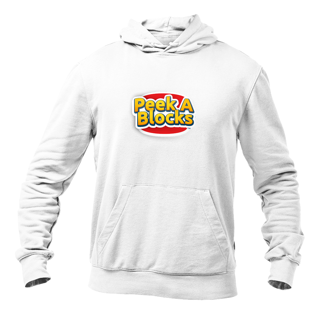 Men's Peek A Blocks Heavy Blend Hooded Sweatshirt