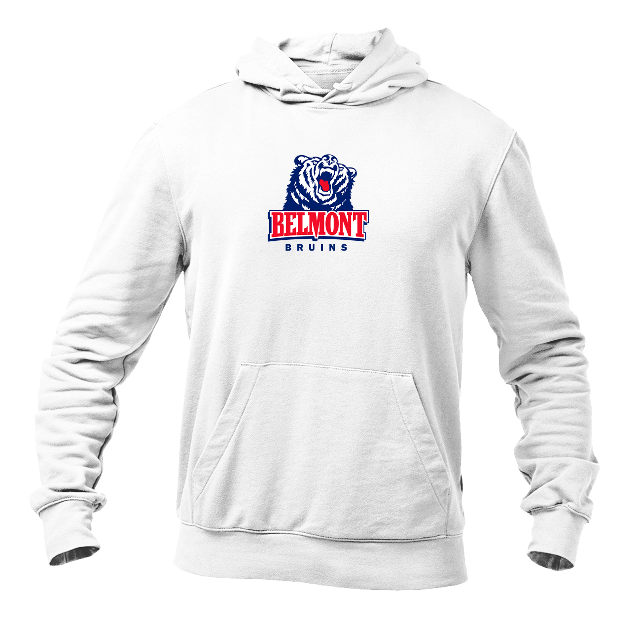 Men's Belmont Bruins  Softstyle Midweight Hooded Sweatshirt
