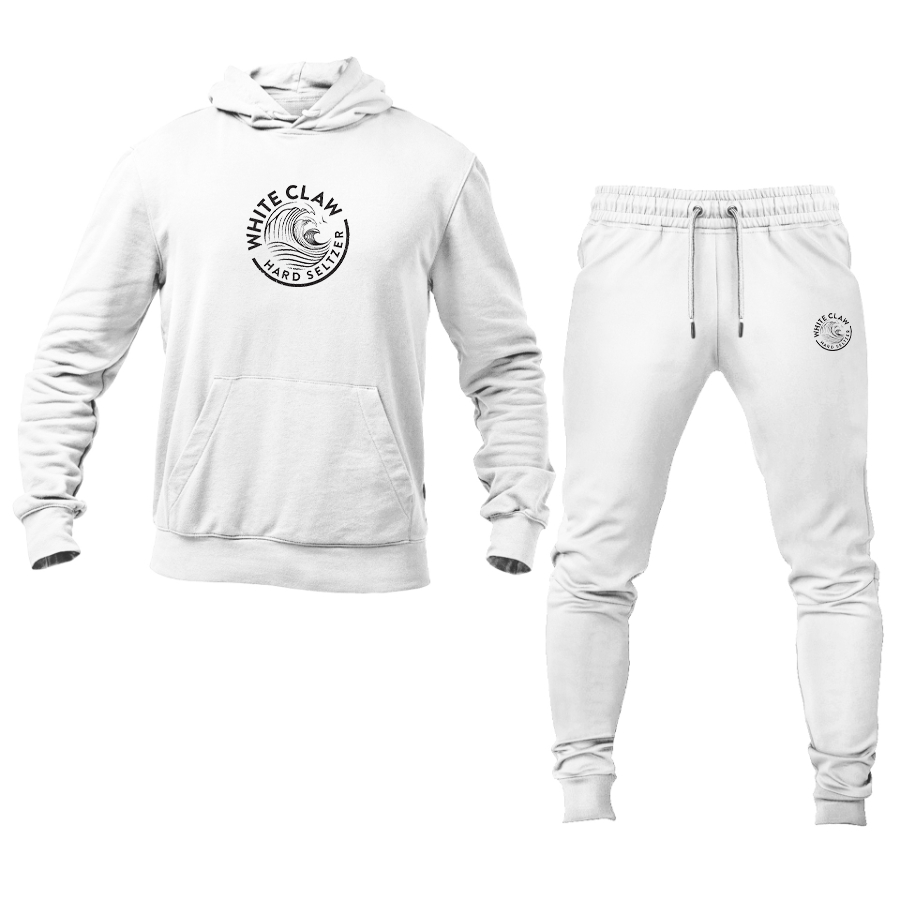 Men's White Claw Logo Hoodie Joggers Set