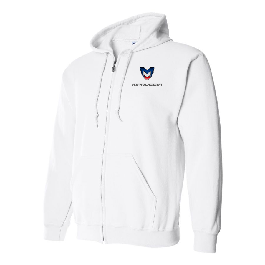 Men's Marussia Motors Logo Zipper Hoodie