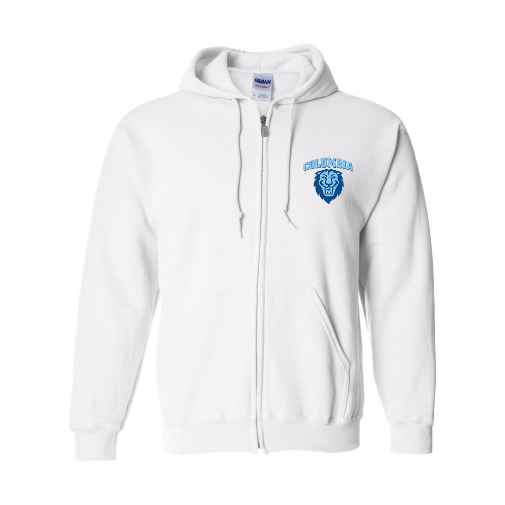 Men's  Columbia Lions Gildan  Heavy Blend Full Zip Hooded Sweatshirt
