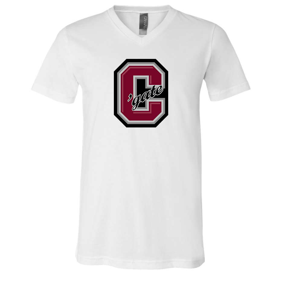 Colgate Raiders BELLA  CANVAS - Jersey V-Neck T-Shirt