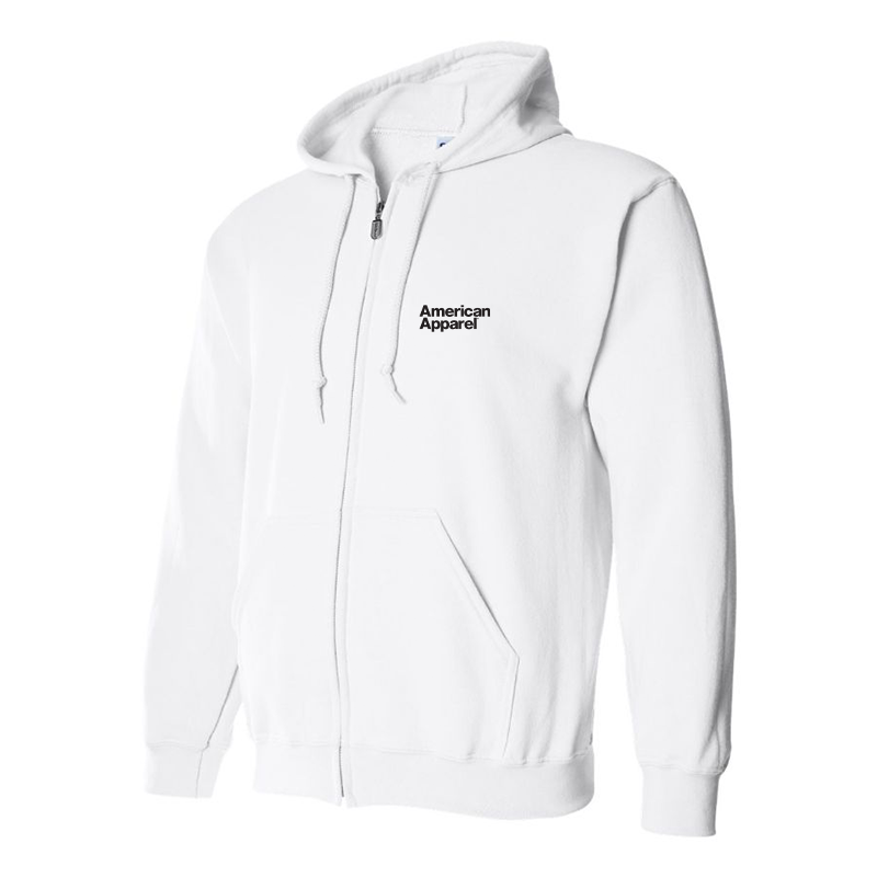 Men's American Apparel  Logo Zipper Hoodie