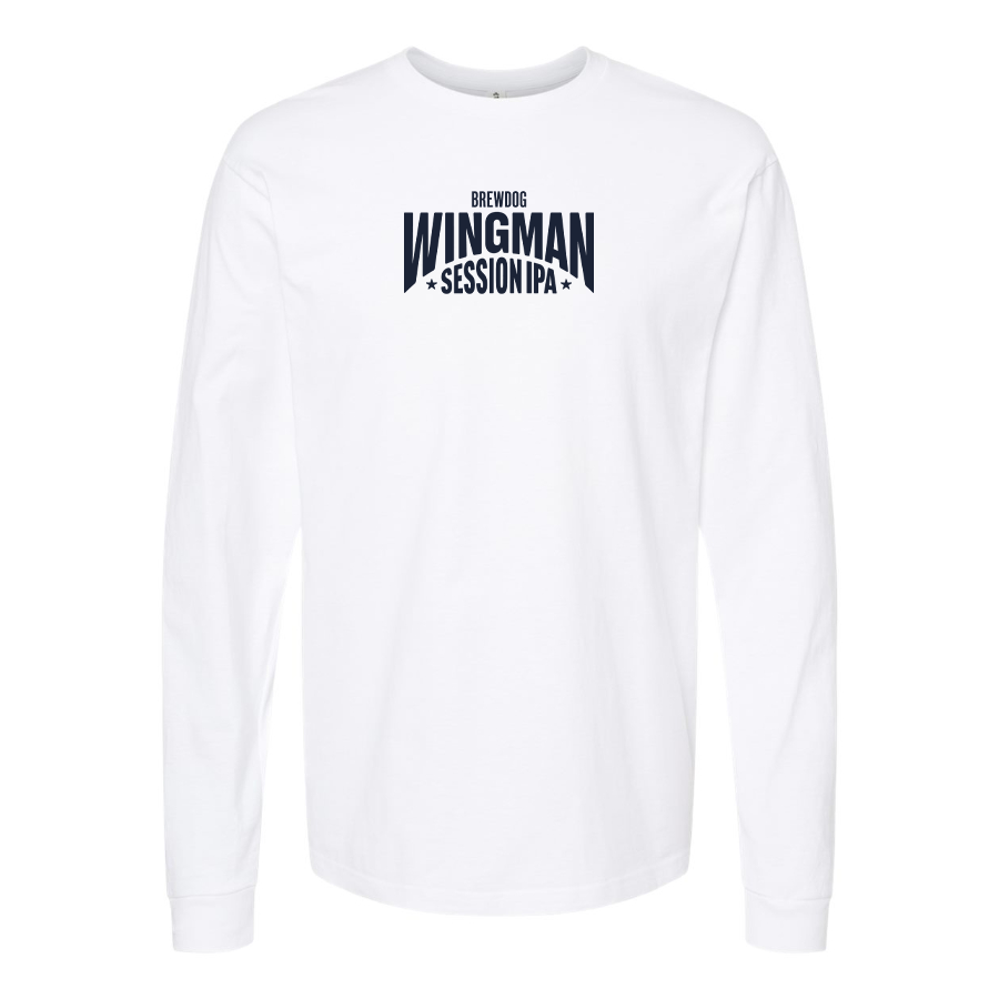 Men's Wingman  Logo Cotton Long Sleeve T-Shirt