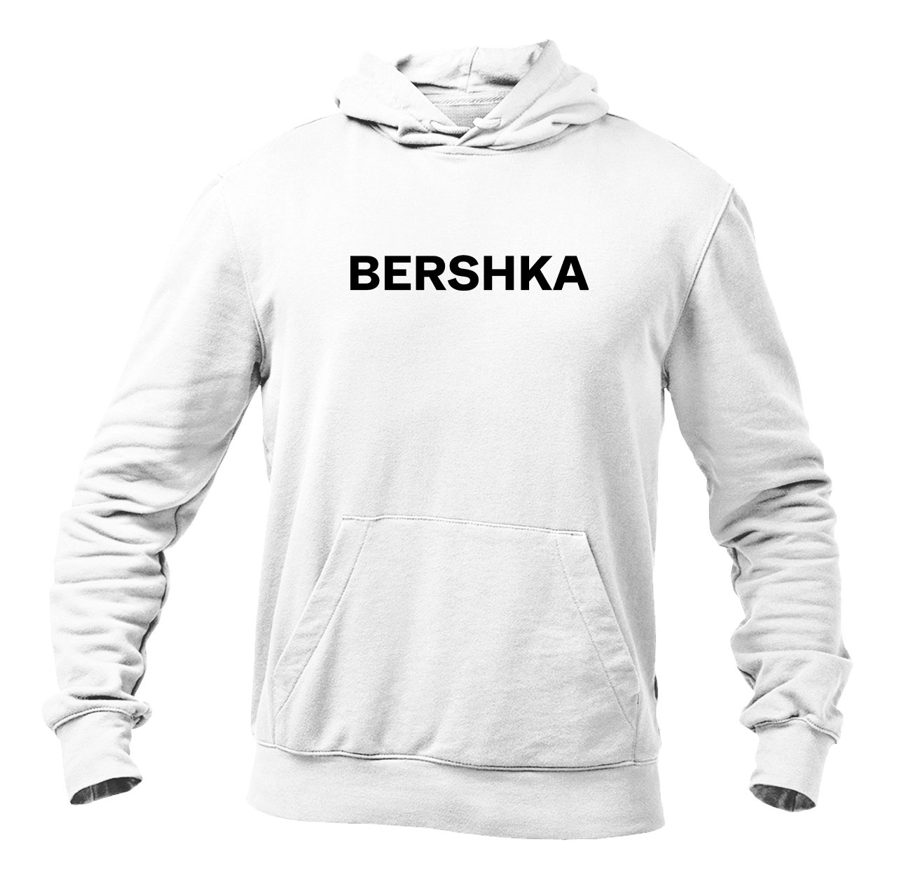 Men's Bershka Logo Pullover Hoodie