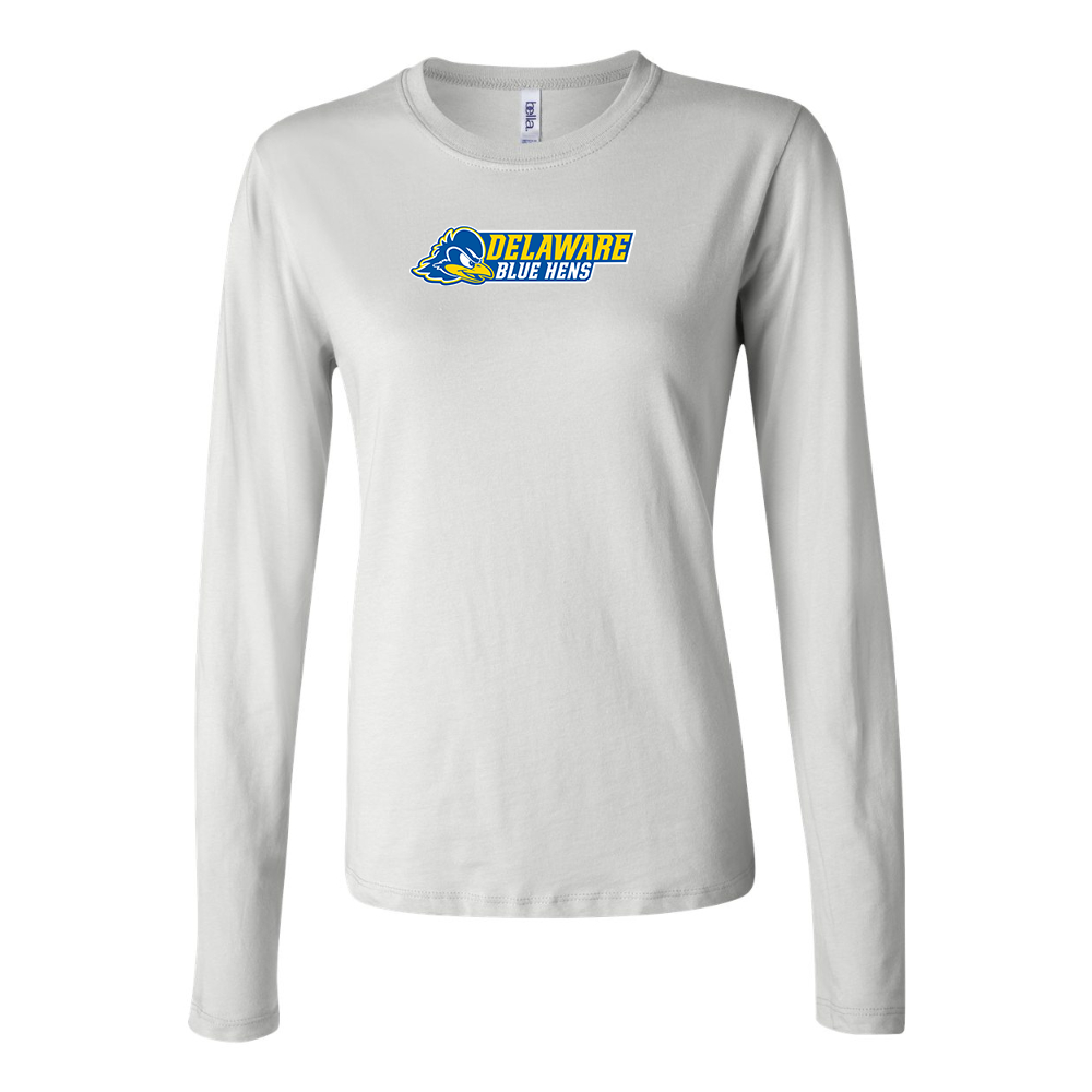 BELLA CANVAS  Delaware Blue Hens Jersey Long Sleeve Tee