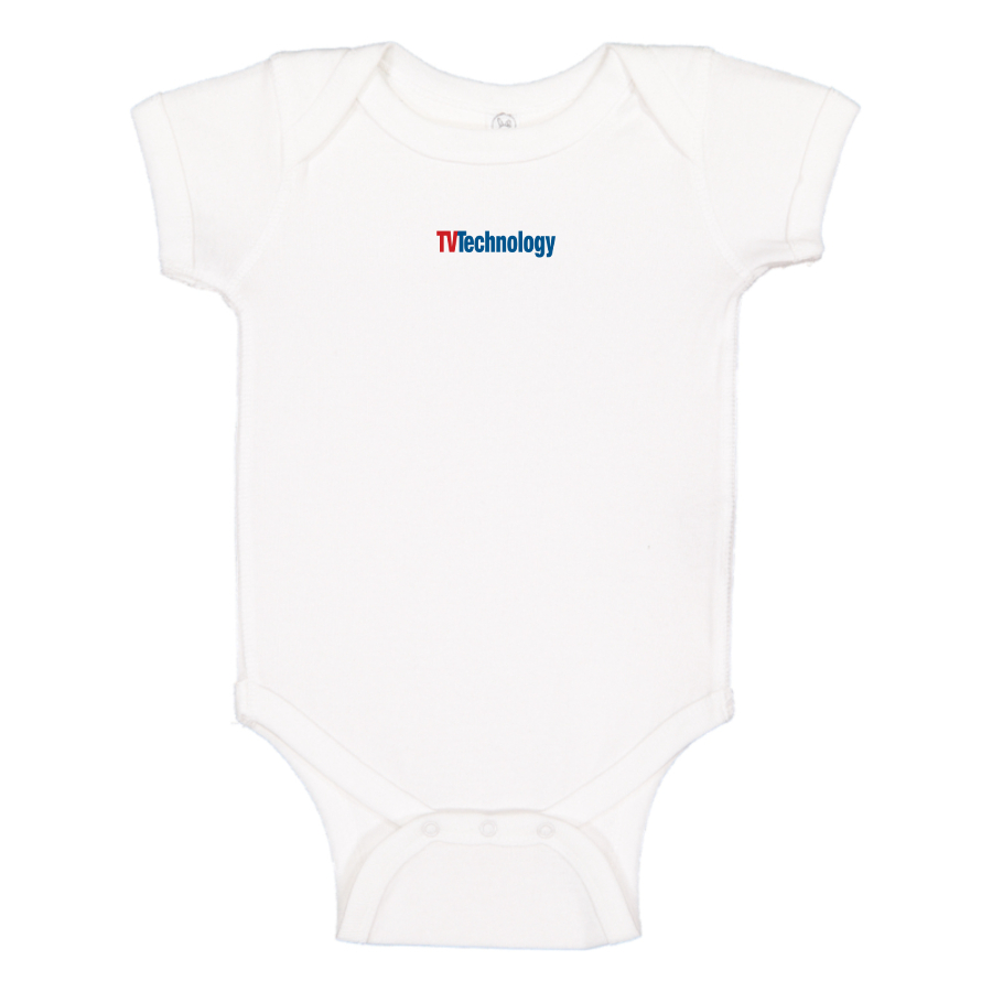 TV Technology Logo Baby Onesie Romper