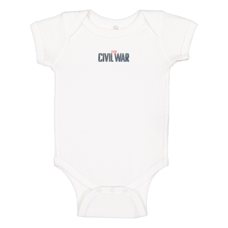 Marvel Civil War  Logo  Baby Onesie Romper