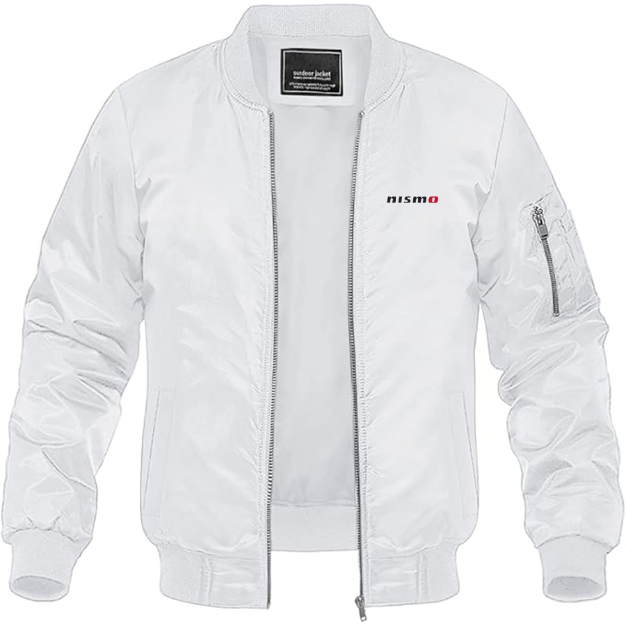 Men's Nismo Logo Lightweight Bomber Jacket Windbreaker Softshell Varsity Jacket Coat