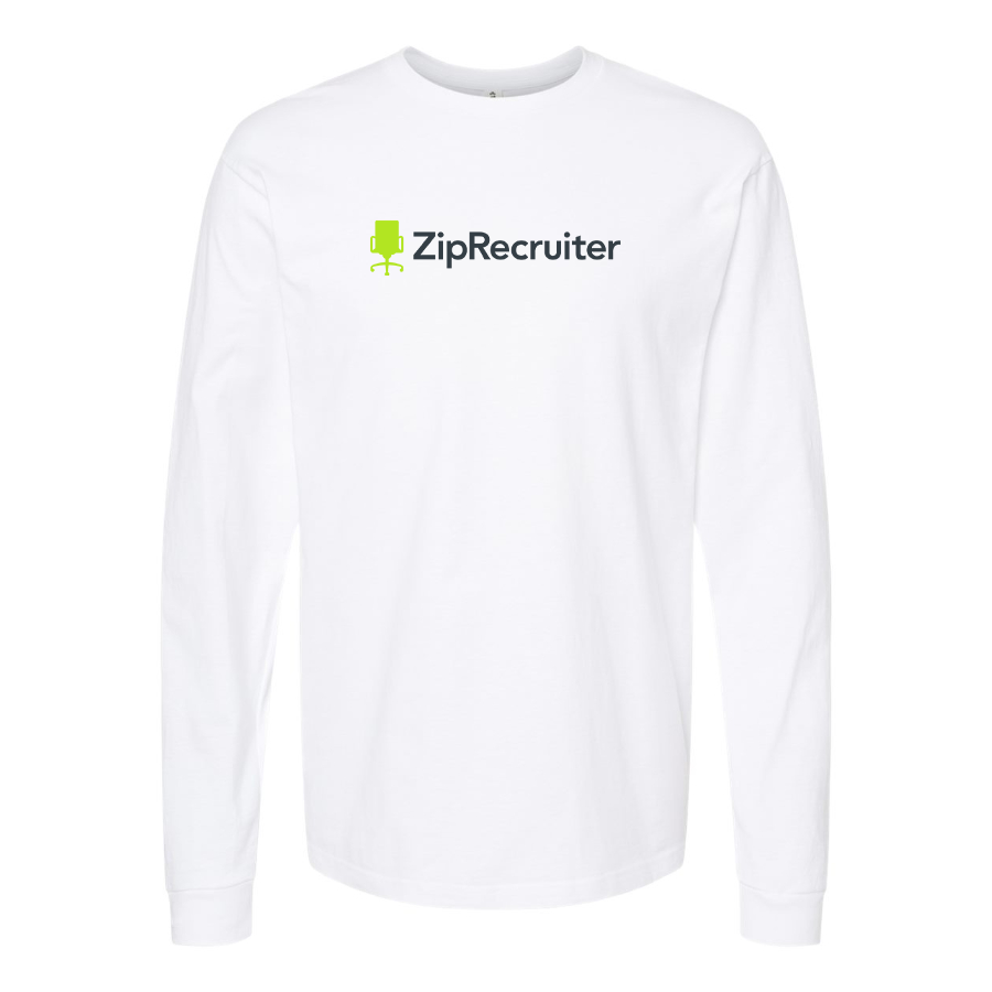 Men's  ZipRecruiter Logo Cotton Long Sleeve T-Shirt