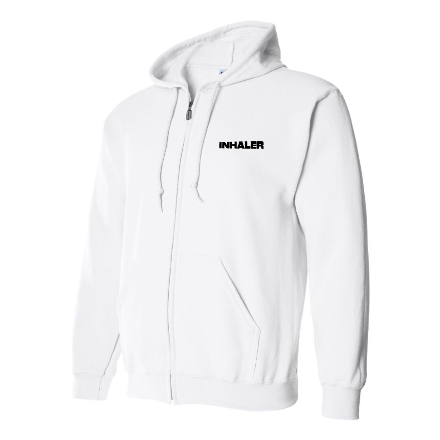 Men's Inhaler   Logo  Zipper Hoodie