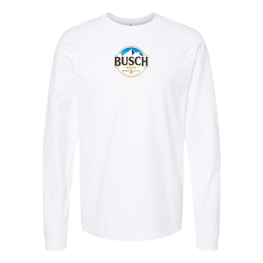 Men's Busch Logo Cotton Long Sleeve T-Shirt