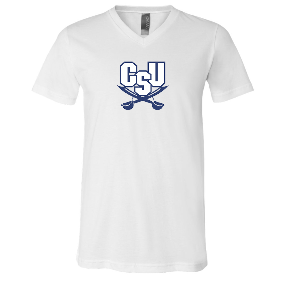 CSU Buccaneers   BELLA  CANVAS - Jersey V-Neck T-Shirt