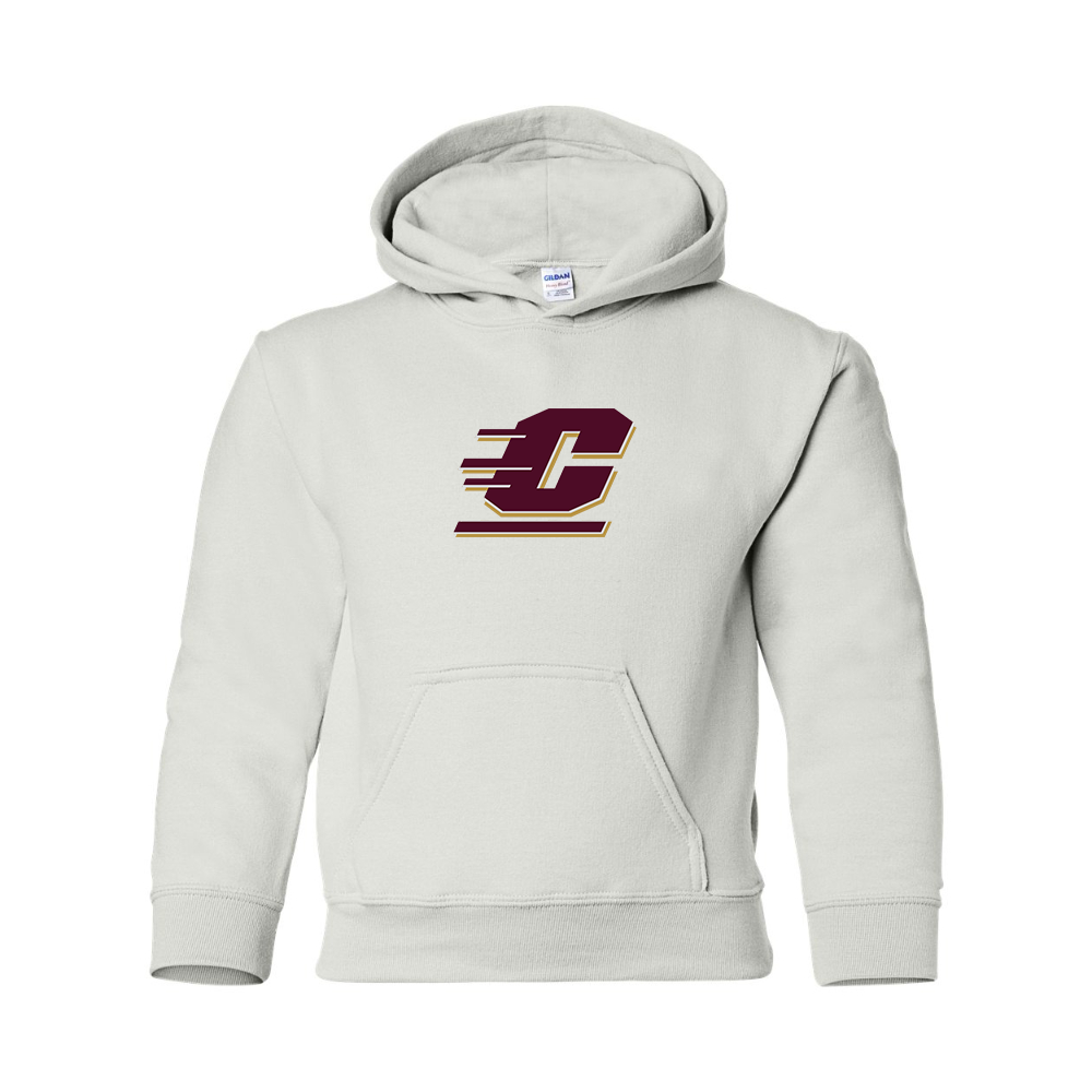 Youth Central Michigan Chippewas  Gildan Heavy Blend  Hooded Sweatshirt