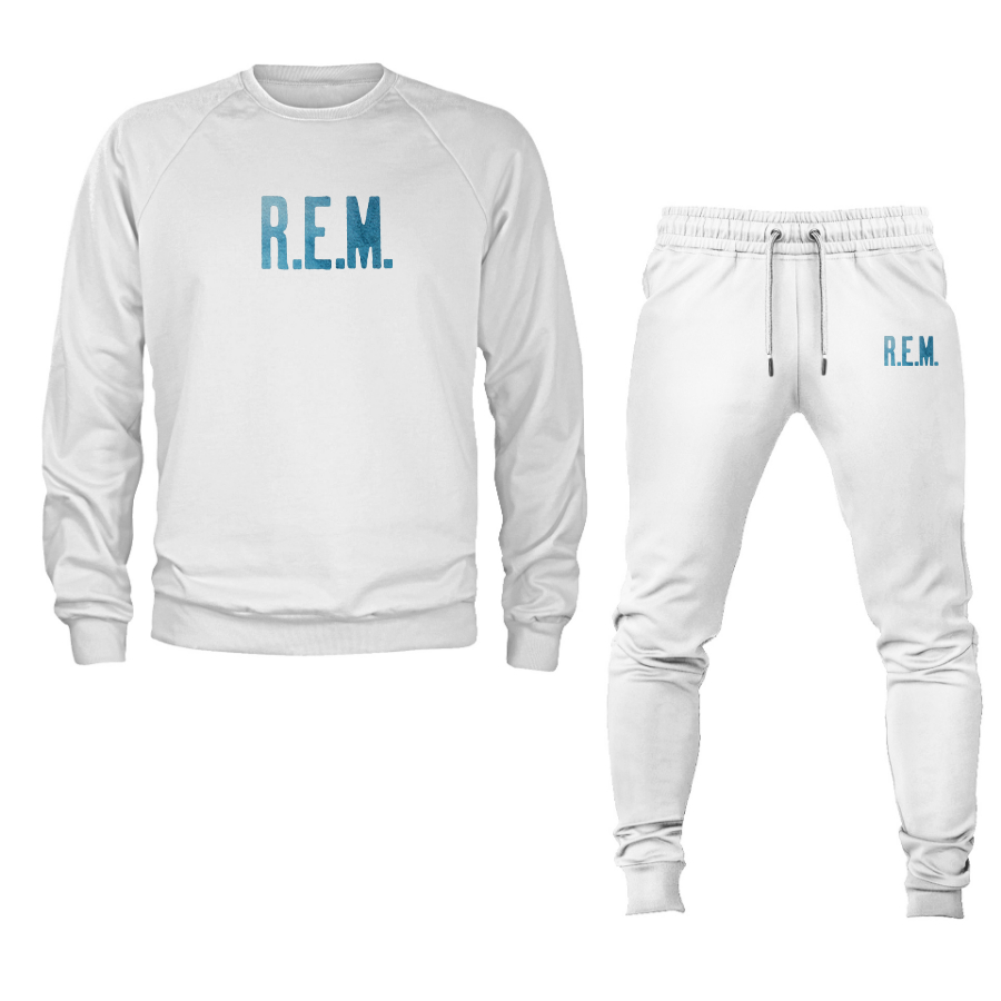 Men's R.E.M. Blue Crewneck Sweatshirt Joggers Suit